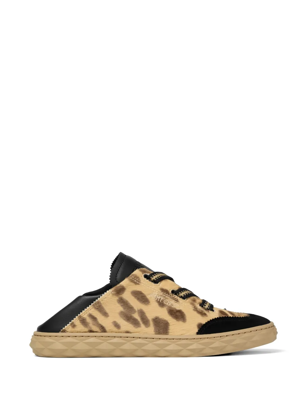 Jimmy Choo Diamond Light Flex F sneakers met luipaardprint Beige