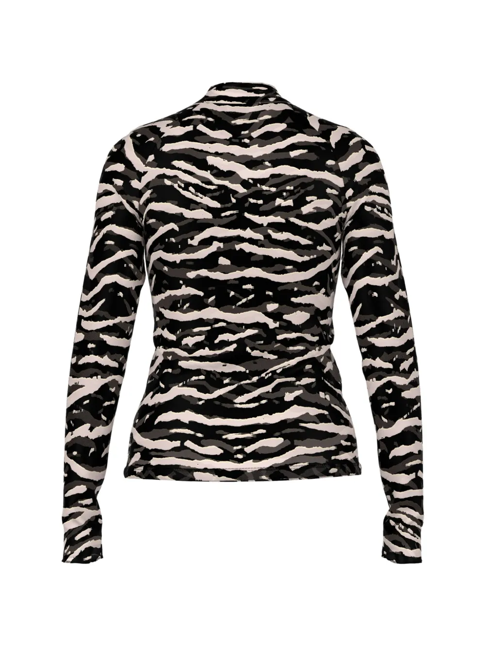 MARCCAIN T-shirt met dierenprint Zwart