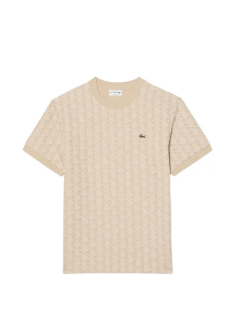 Lacoste jacquard-monogram T-shirt