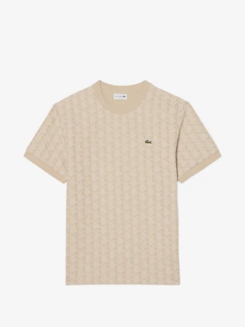 Lacoste jacquard-monogram T-shirt
