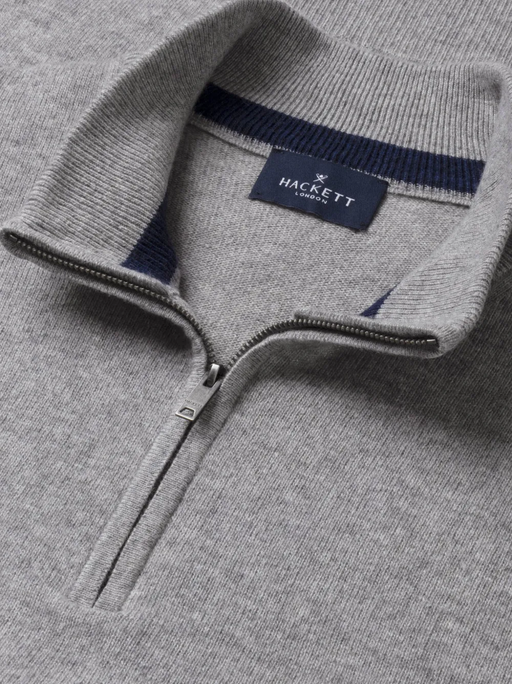  Hackett Half-zip Sweater - Grey 