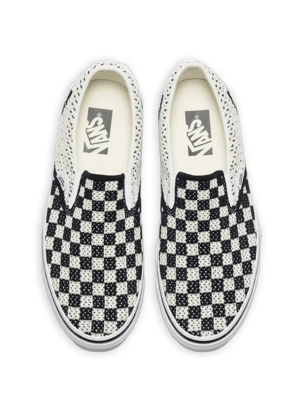 Vans Geruite slip-on sneakers Zwart
