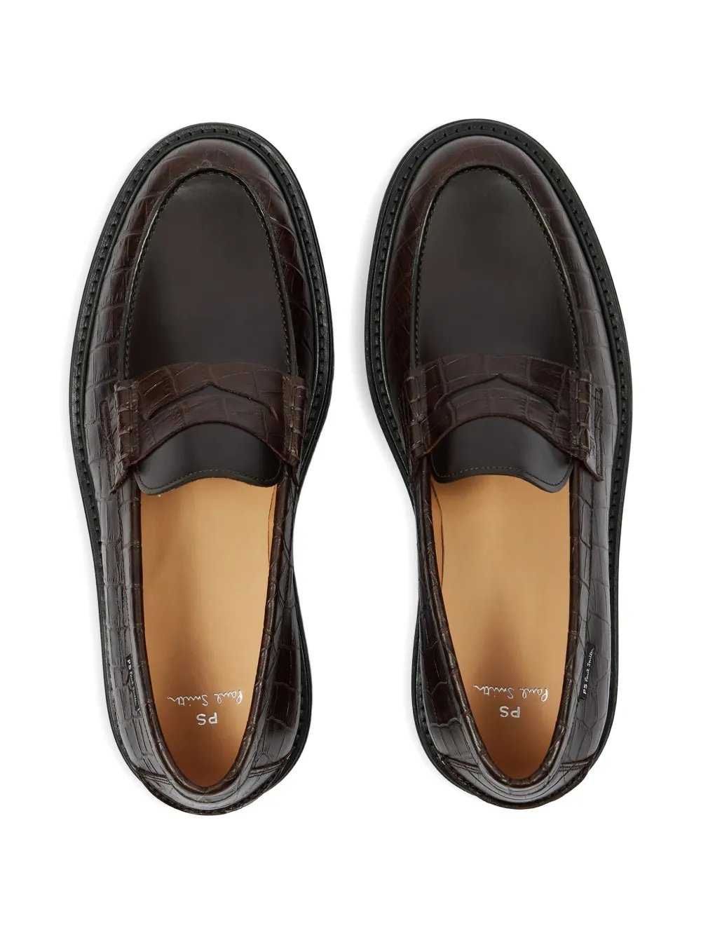 PS Paul Smith textured penny loafers Bruin