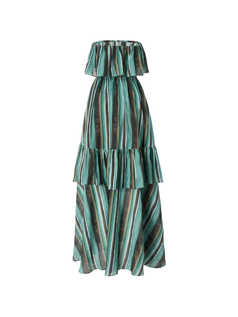 Ruffled Striped Dress