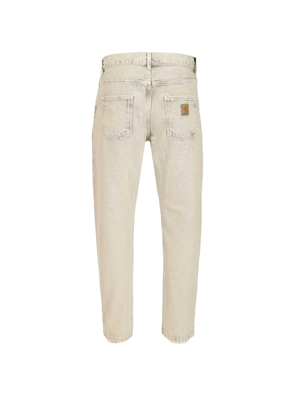 Carhartt WIP Newel jeans met logopatch Beige