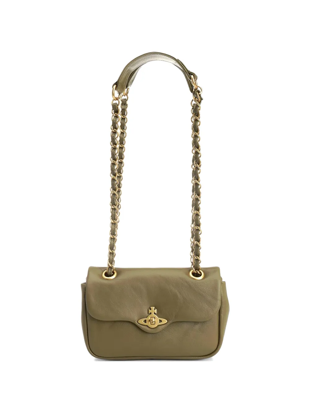 Vivienne Westwood small Anita chain-link shoulder bag - Verde