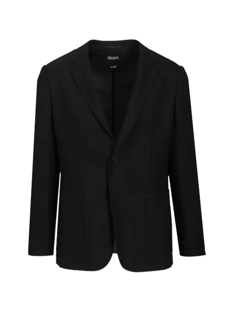 Zegna blazer con bolsillo de parche