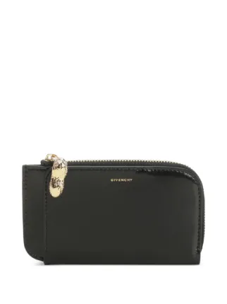 Givenchy Lucky Charms Zipped Card Holder In Box Leather | Black