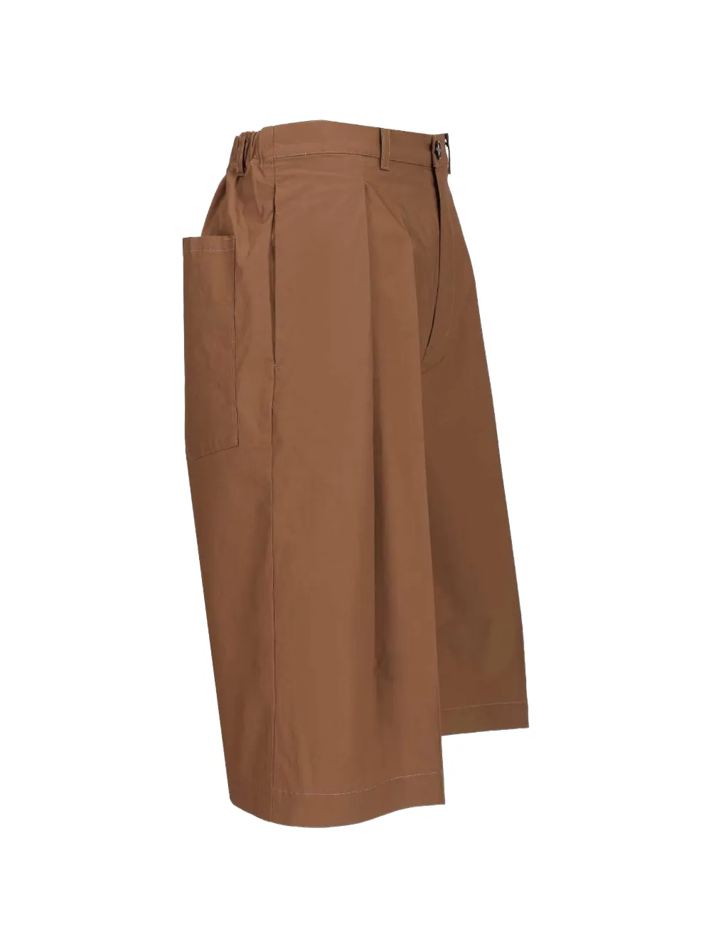  Barena Amado Vion Pleated Bermuda Shorts - Brown 