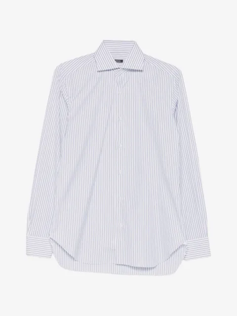 Barba camisa con rayas estampadas