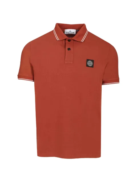 Stone Island polo slim à patch logo