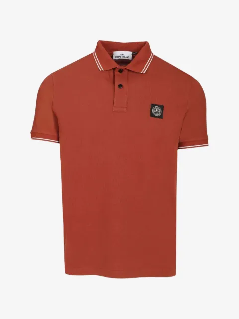 Stone Island 2200010 organic cotton piqué with stretch polo shirt
