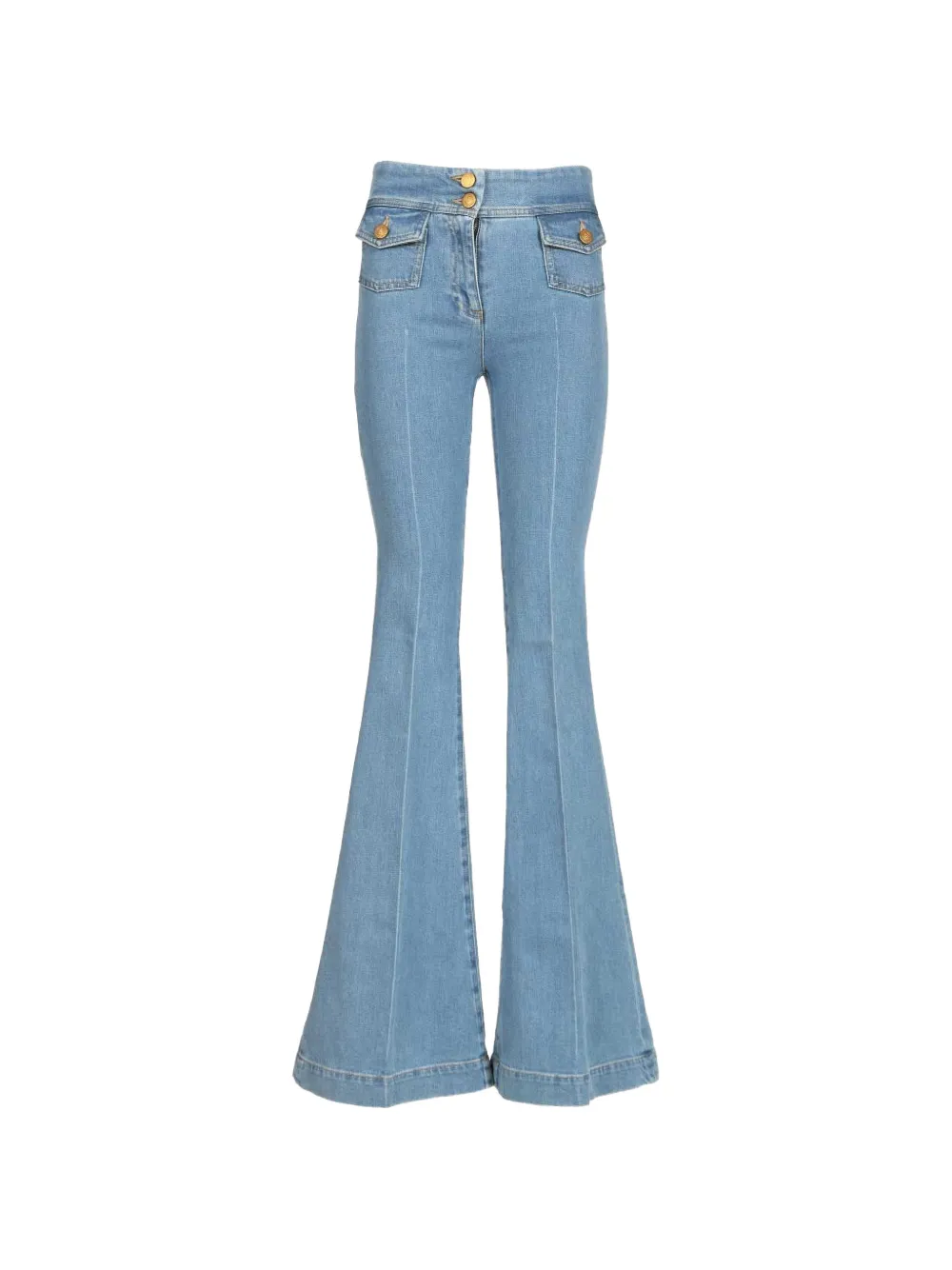 Seafarer flap pocket flare jeans - Blu