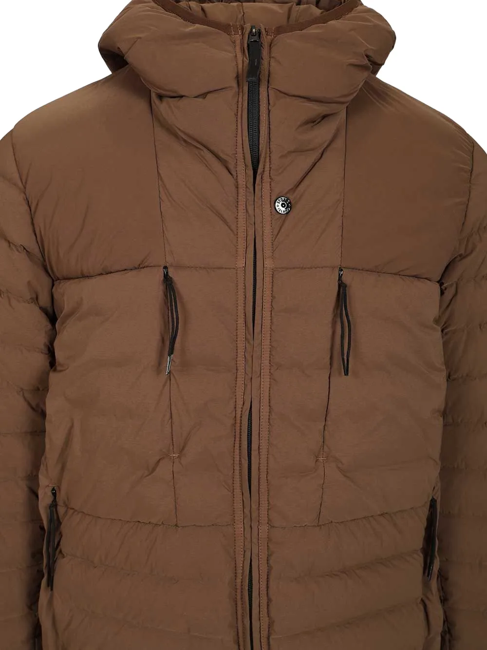 Stone Island Davis-TCc gewatteerd jack met capuchon Bruin