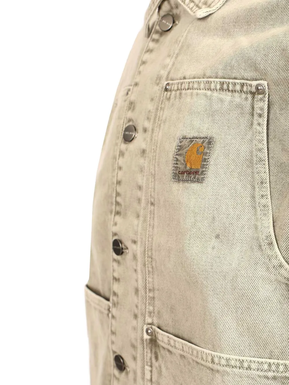 Carhartt WIP Jack met logopatch Beige