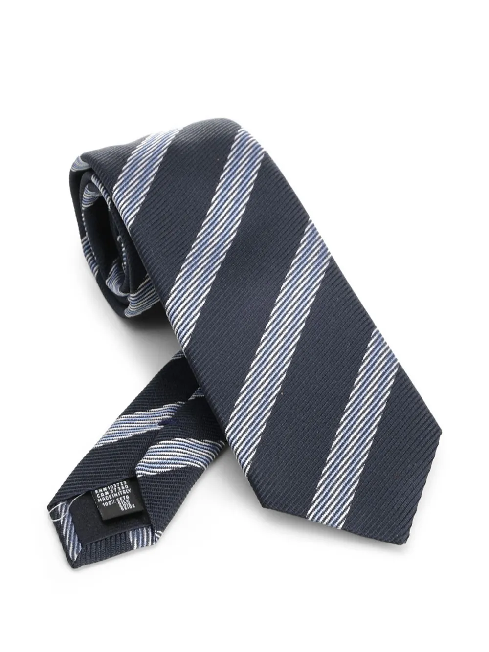 Giorgio Armani striped tie - Blau