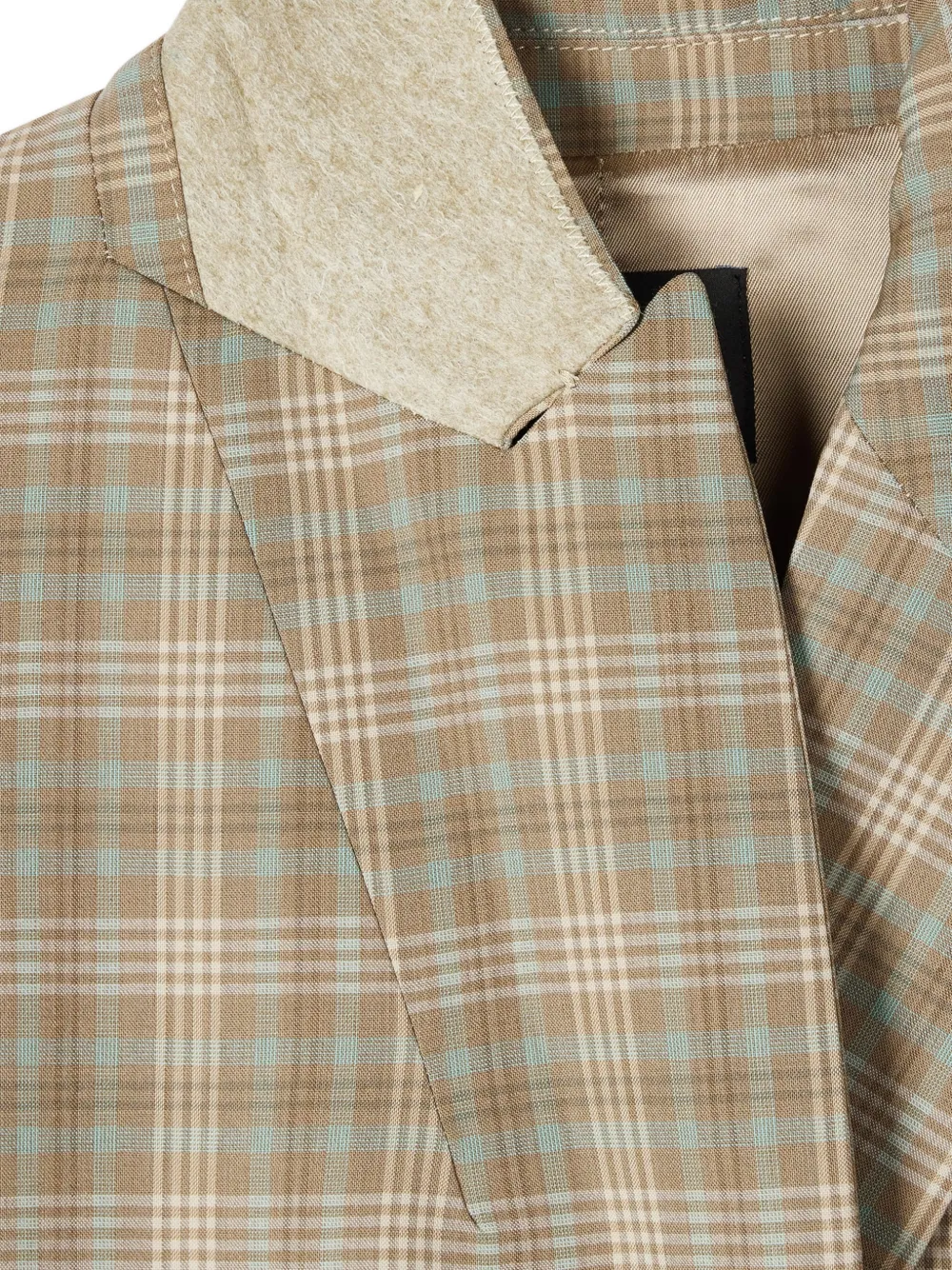  Ps Paul Smith Checked Double-breasted Blazer - Brown 