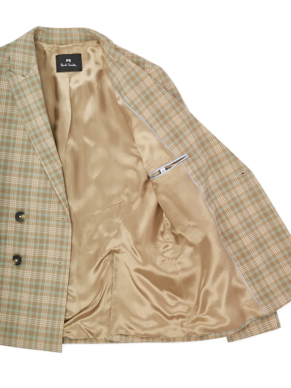 PS Paul Smith Geruite blazer Bruin