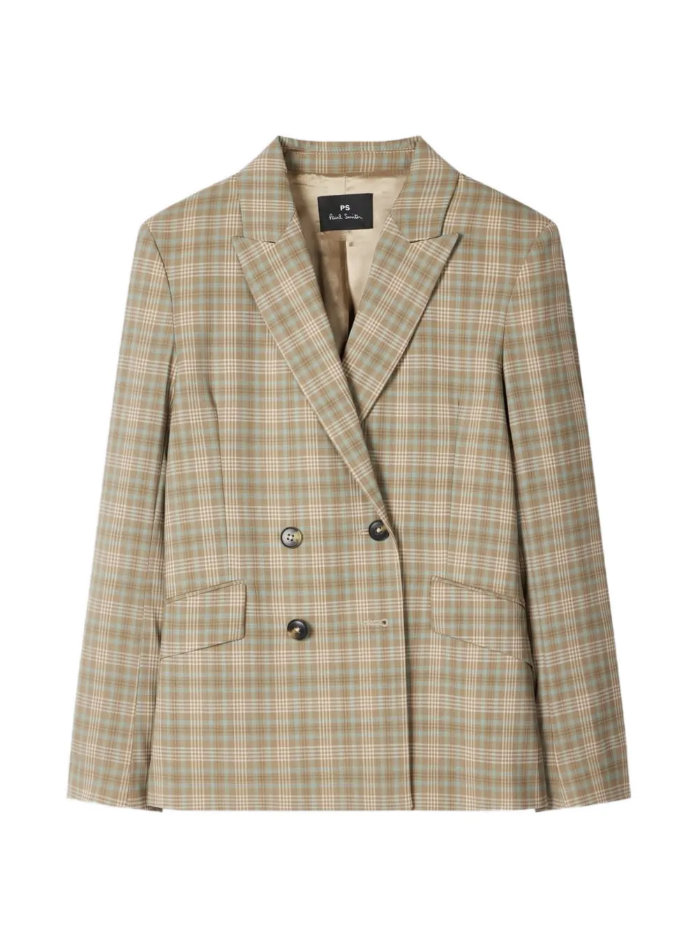 PS Paul Smith Geruite blazer Bruin