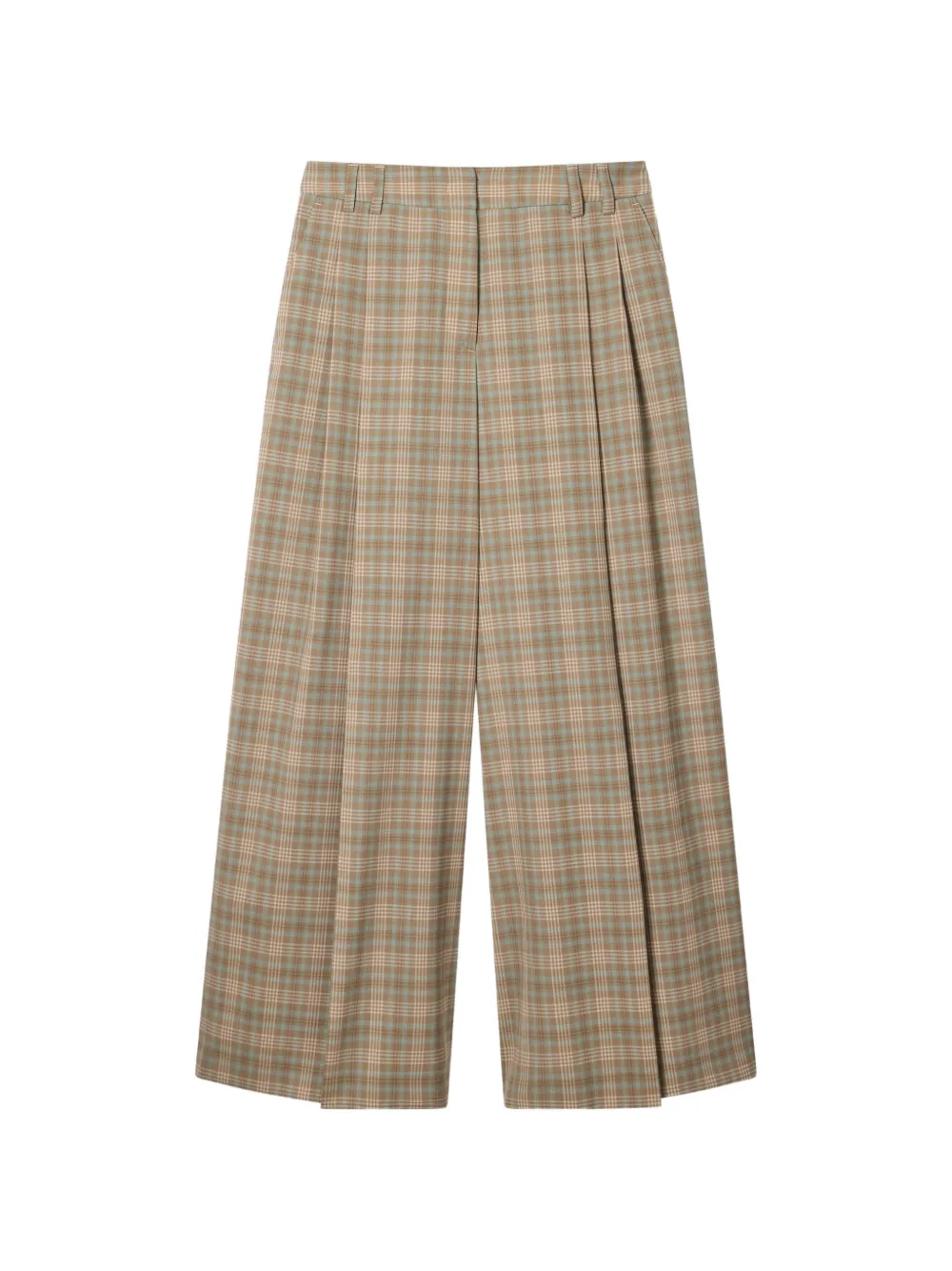 PS Paul Smith wide-leg cropped trousers - Toni neutri