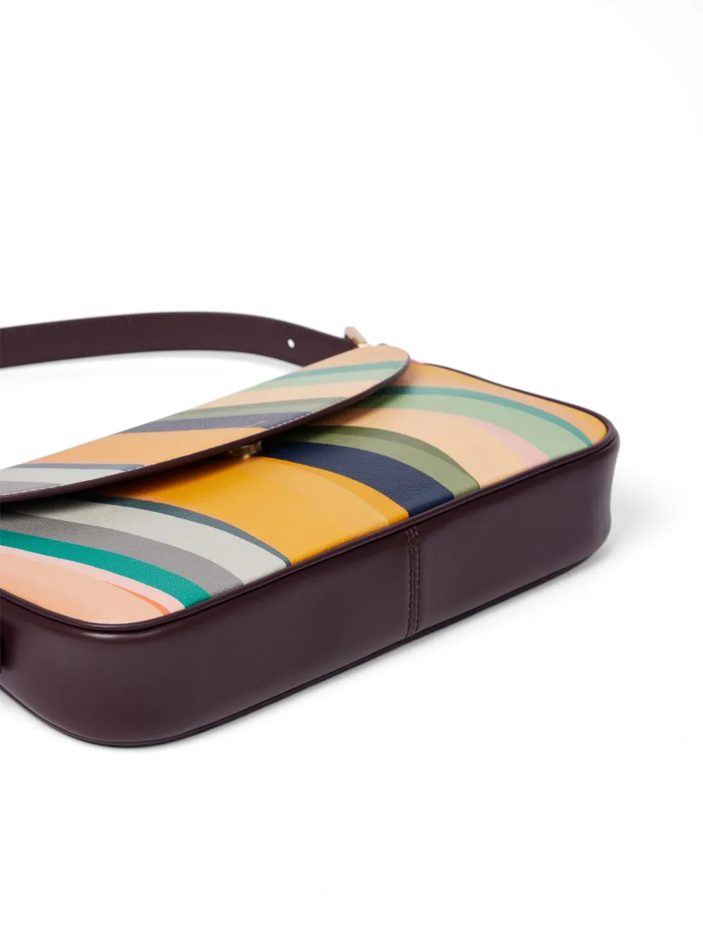 Paul Smith Swirl leren schoudertas Bruin