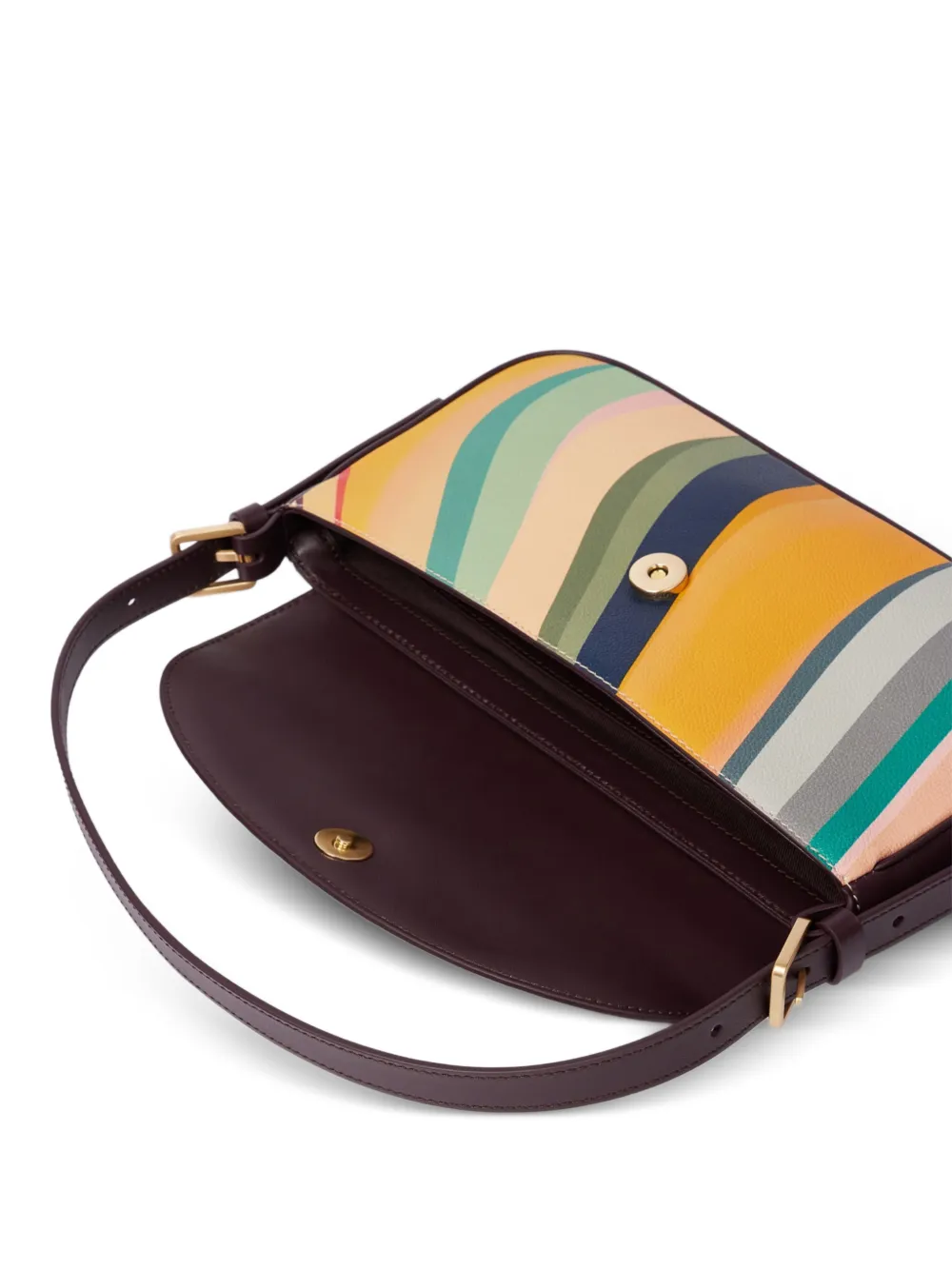 Paul Smith Swirl leren schoudertas Bruin
