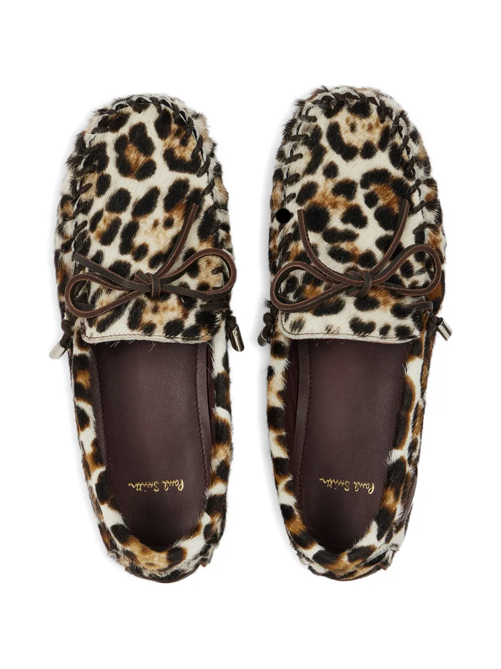 Paul Smith Sonna loafers met dierenprint Beige