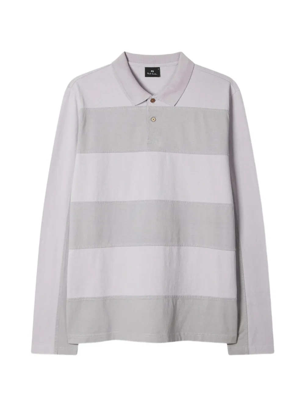 PS Paul Smith striped long-sleeve polo shirt - Grigio