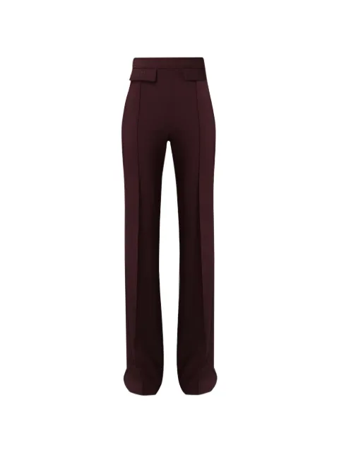 Elisabetta Franchi pantalon en crêpe à logo brodé