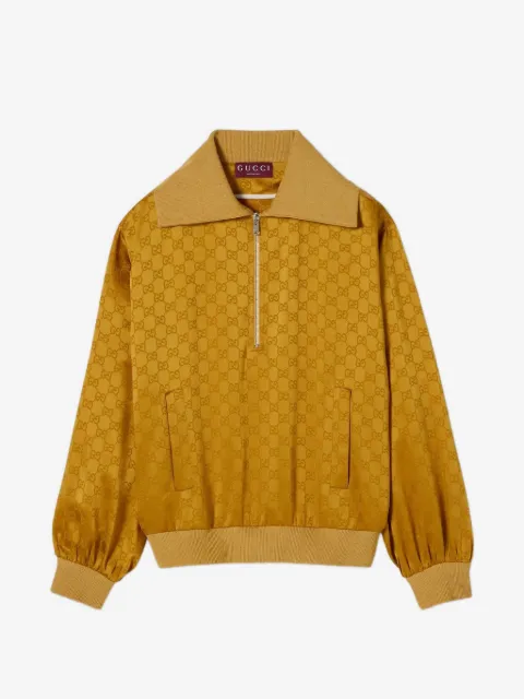Gucci jacquard collared jacket