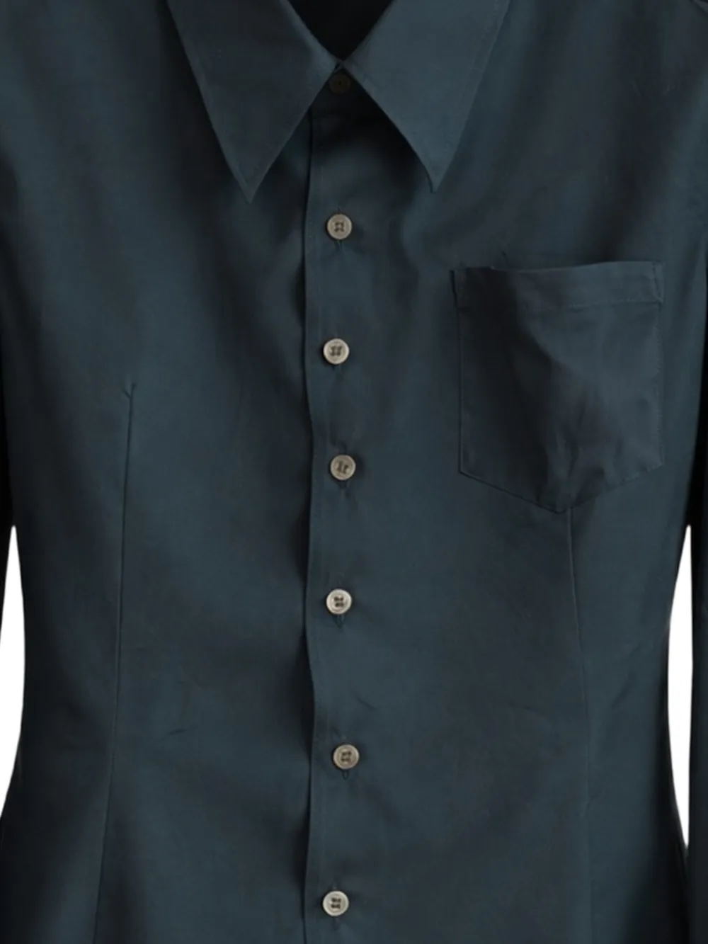 Undercover Blouse met zak en knoop Blauw