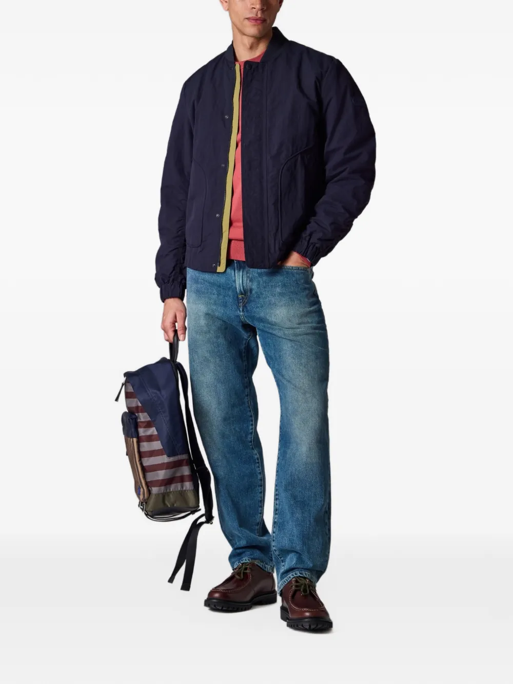 PS Paul Smith Bomberjack met knopen Blauw