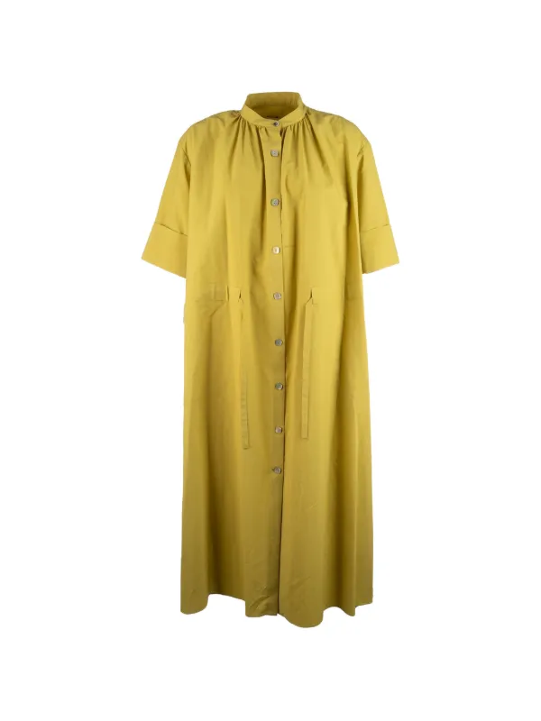 Paul Smith Lyocell-cotton Shirt Dress in Yellow
