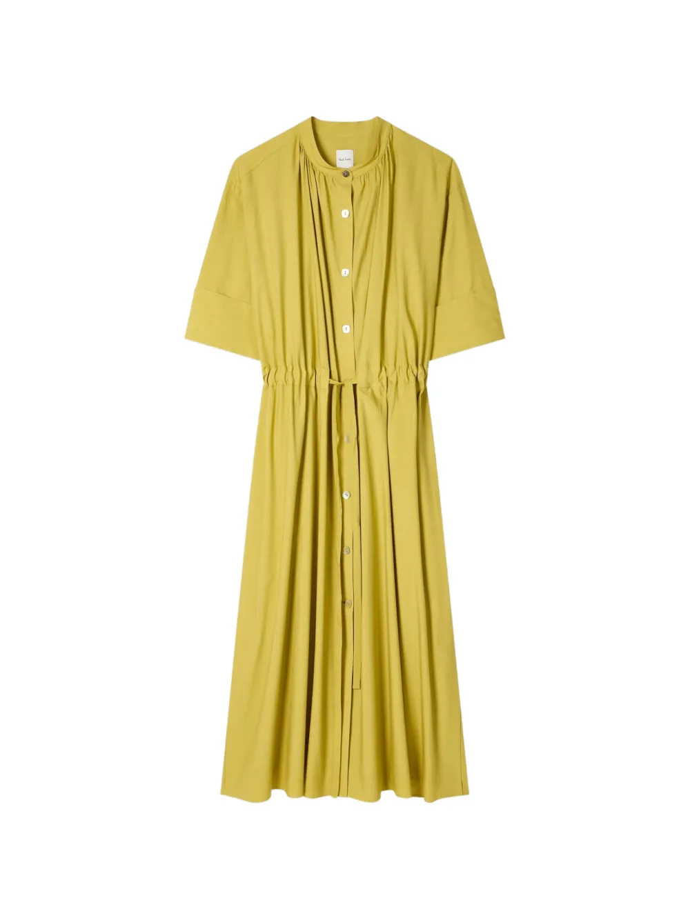Paul Smith lyocell-cotton shirt dress Geel