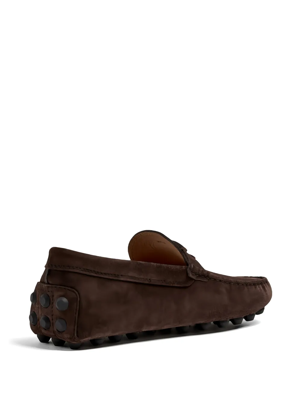 Tod's Suède loafers met T-gesp Bruin