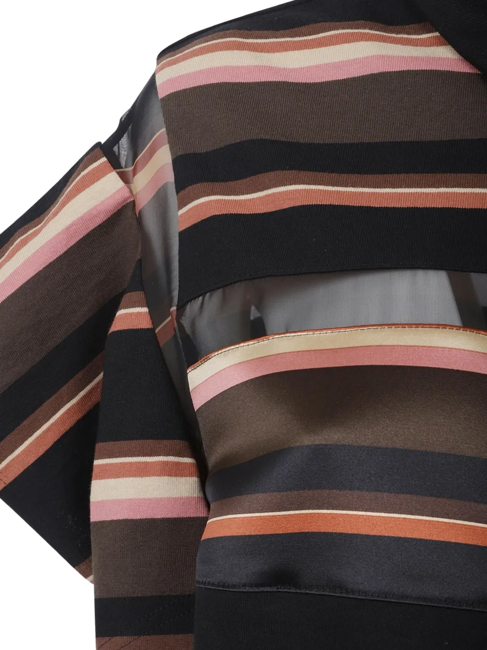 sacai Gestreept blouse Bruin