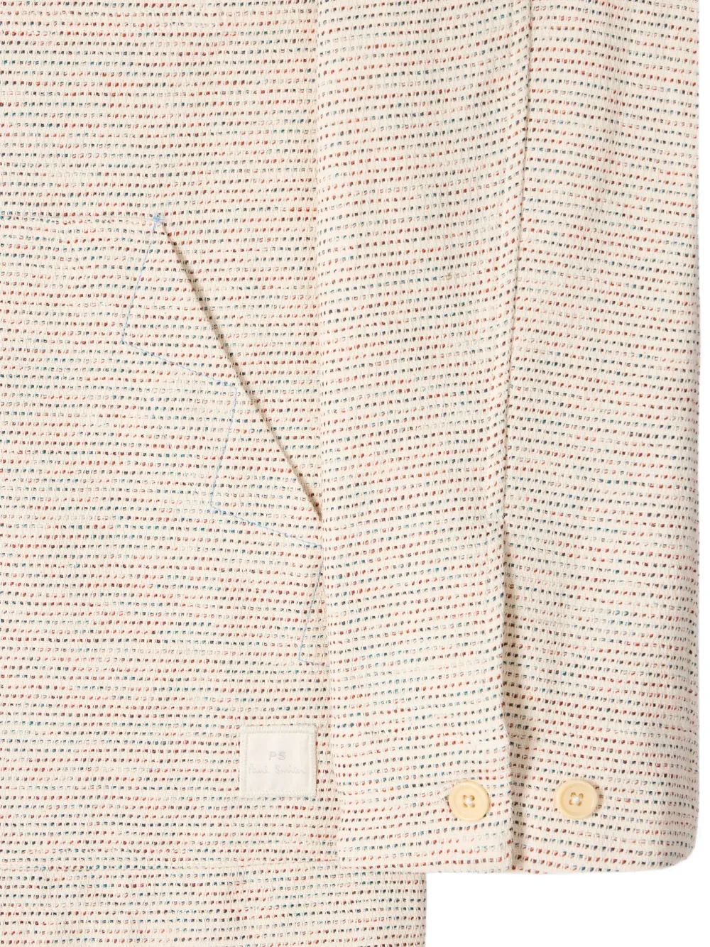  Ps Paul Smith Buttoned Patch-pocket Jacket - Neutrals 