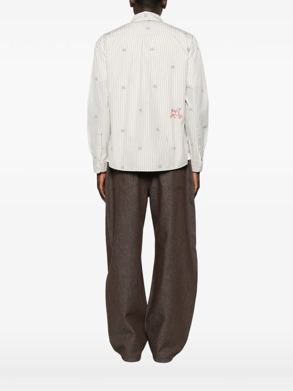 Jacquemus The Simon overhemd met lange mouwen Beige