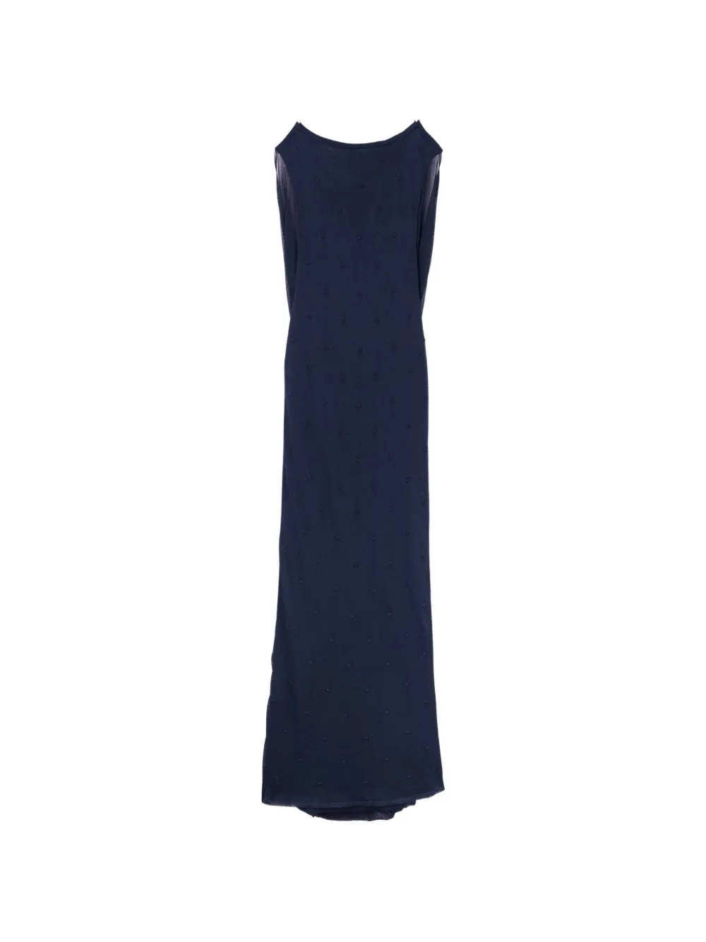 Jacquemus The Plumetis spaghetti-strap maxi dress - Blue