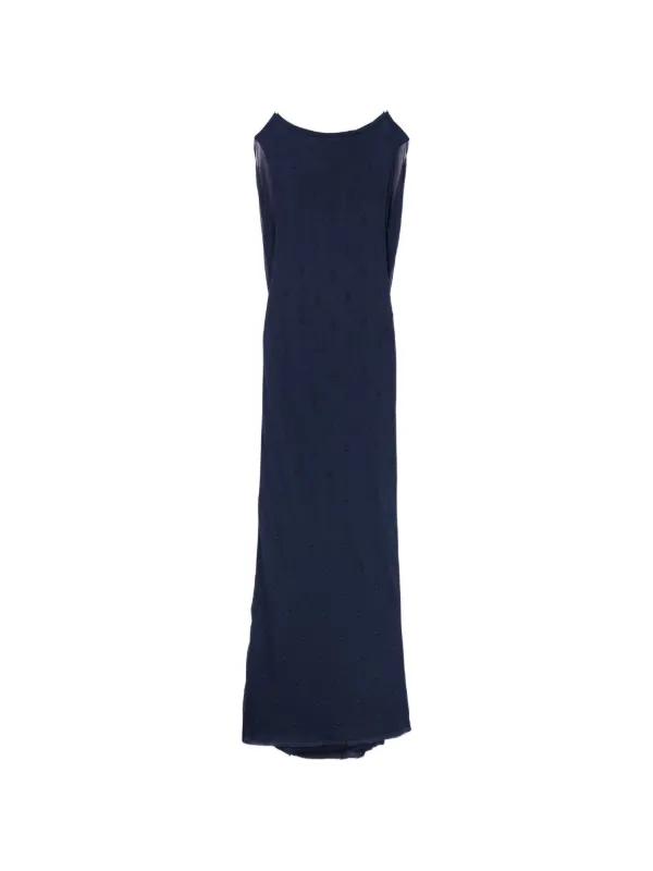 jacquemus blue knit dress Jacquemus La Robe Maille Knitted Maxi-dress In Cobalt