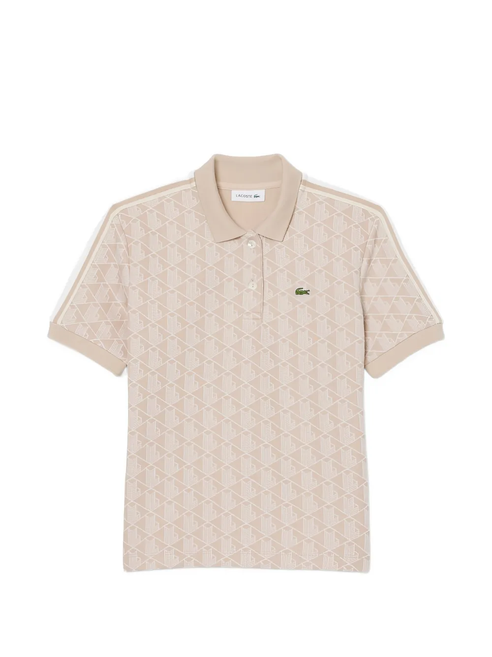 Lacoste Polo con monogramma - Toni neutri