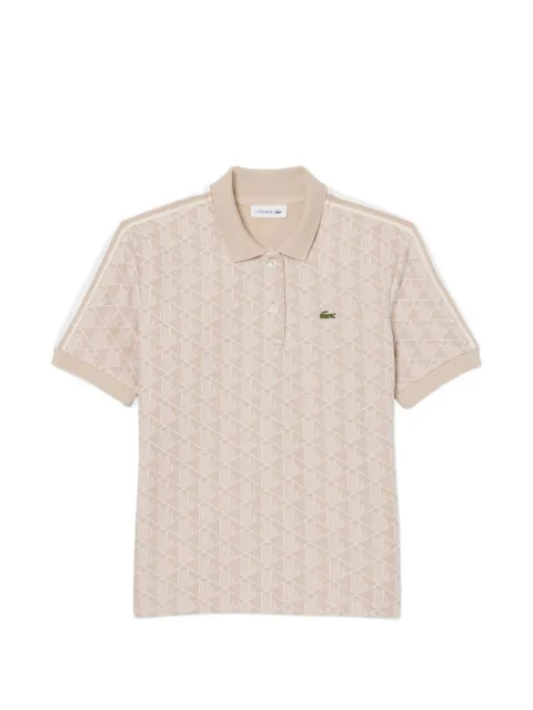 Lacoste playera tipo polo con monograma