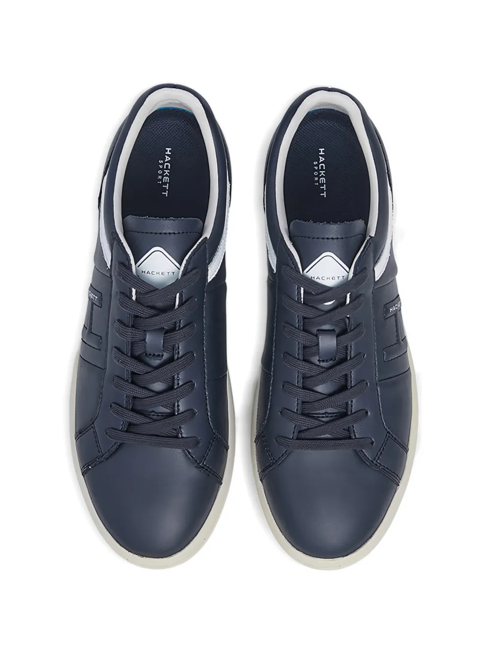 Hackett Sneakers met logo streep Blauw