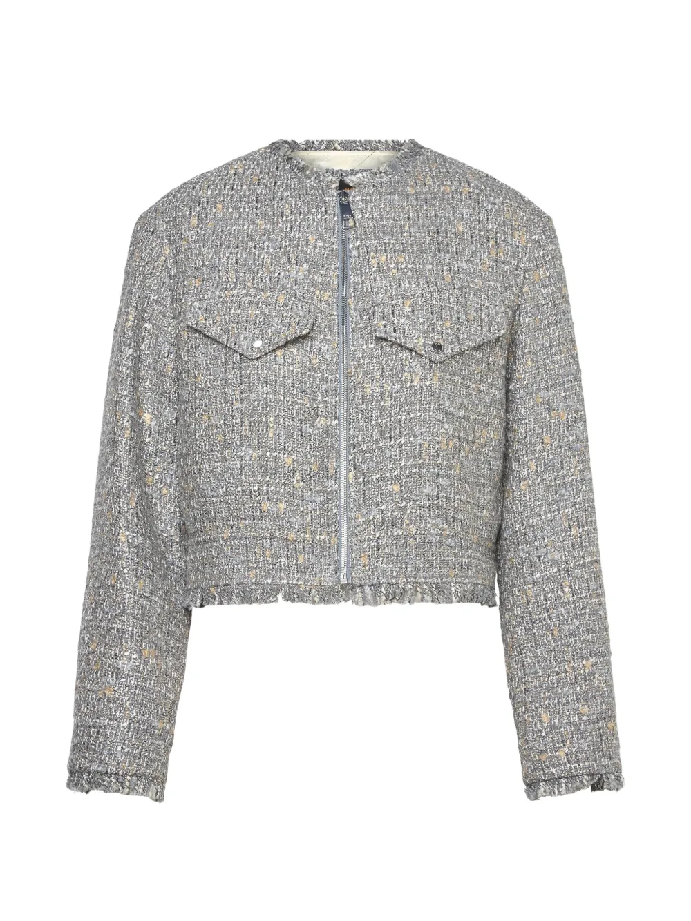 BOSS Jawelli frayed jacket - Grigio
