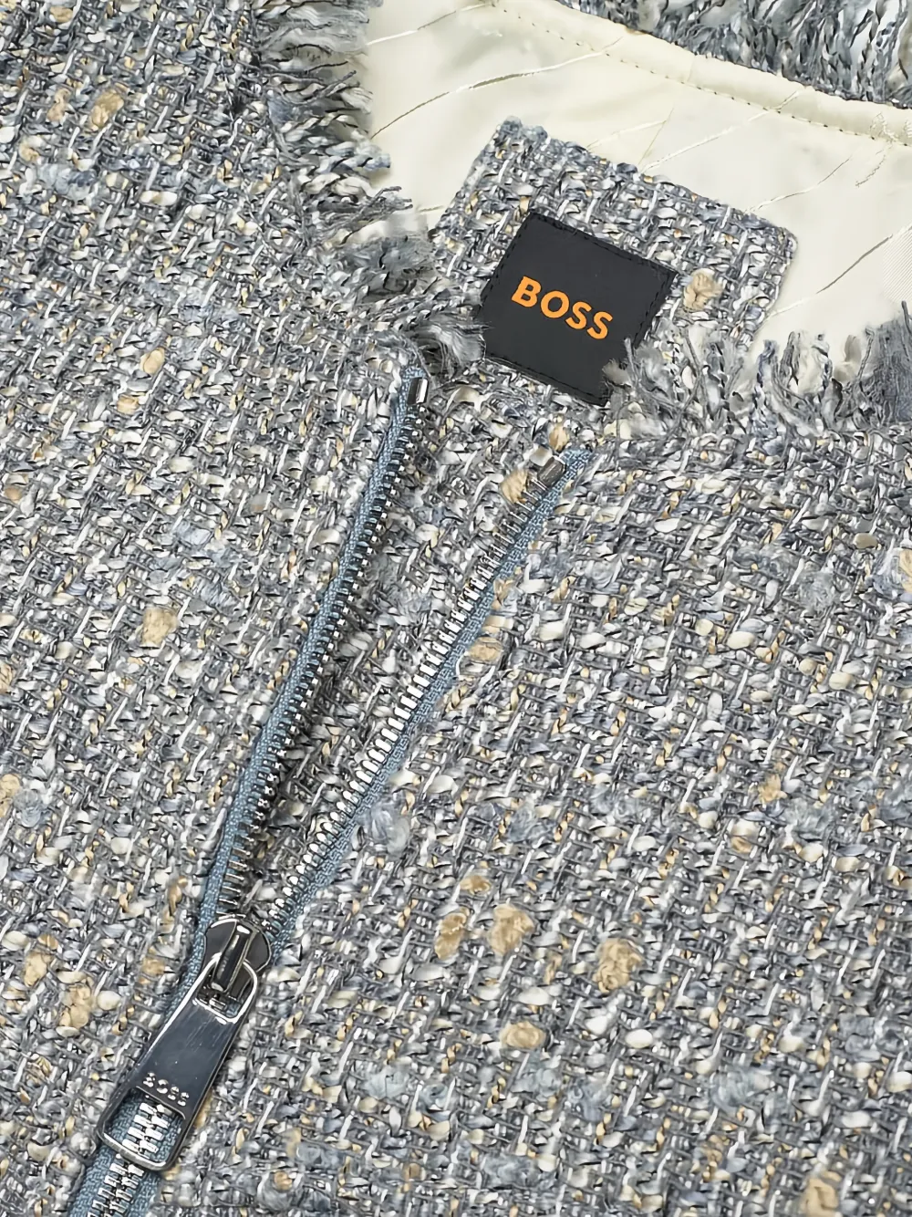  Boss Jawelli Frayed Jacket - Grey 