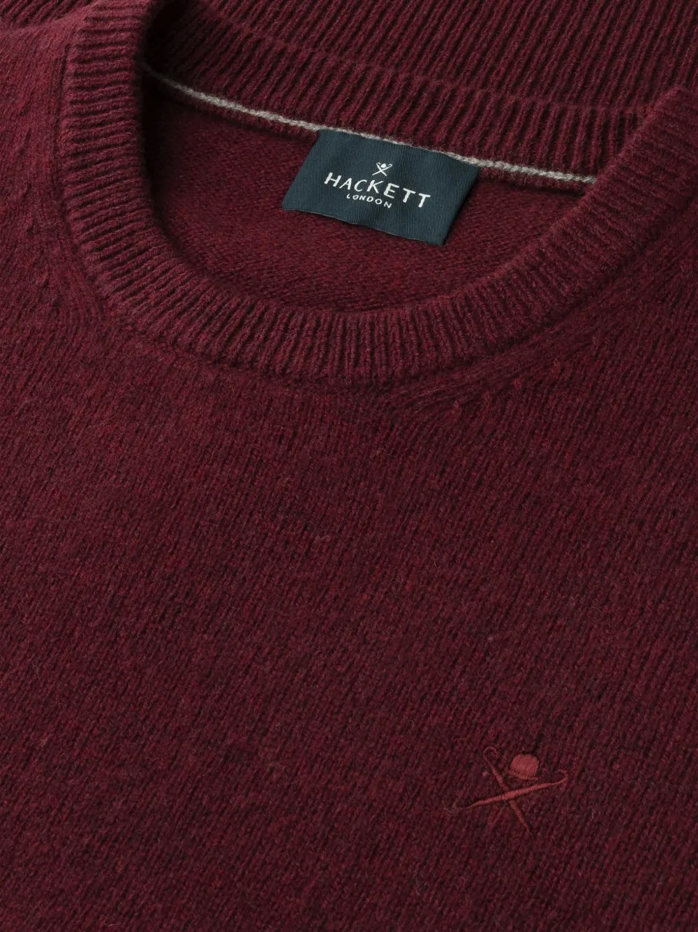  Hackett Pull à Logo Brodé - Rouge 