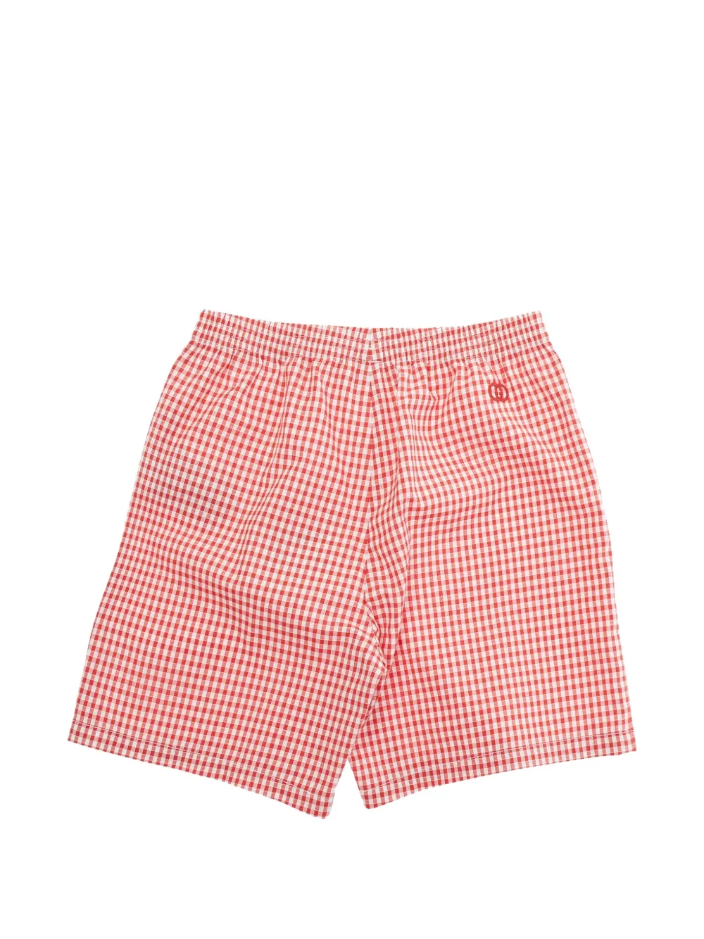  Gucci Kids Bermudas A Cuadros Gingham - Rojo 