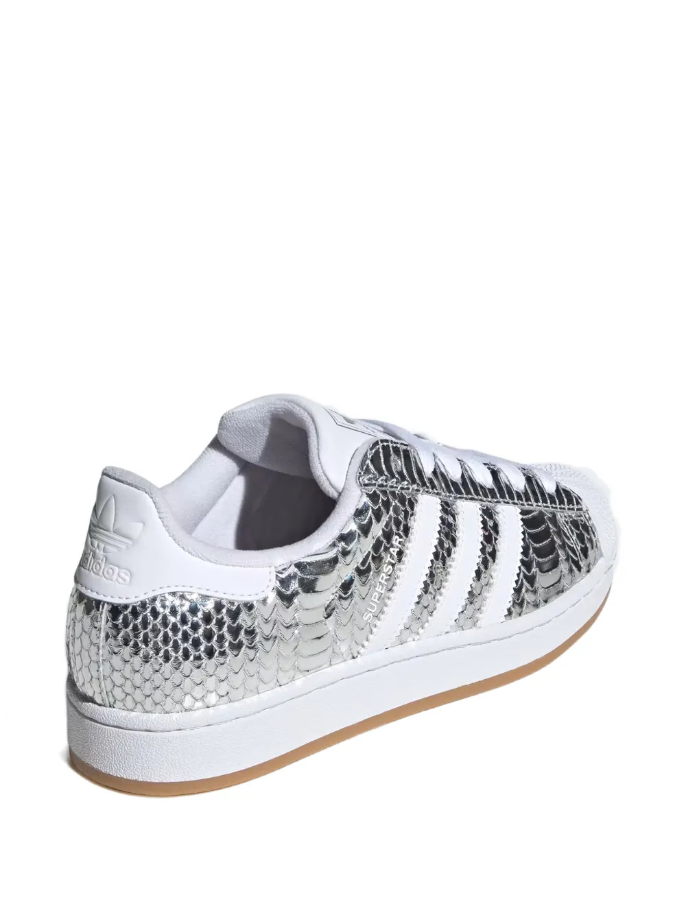 adidas Superstar II leren sneakers Zilver