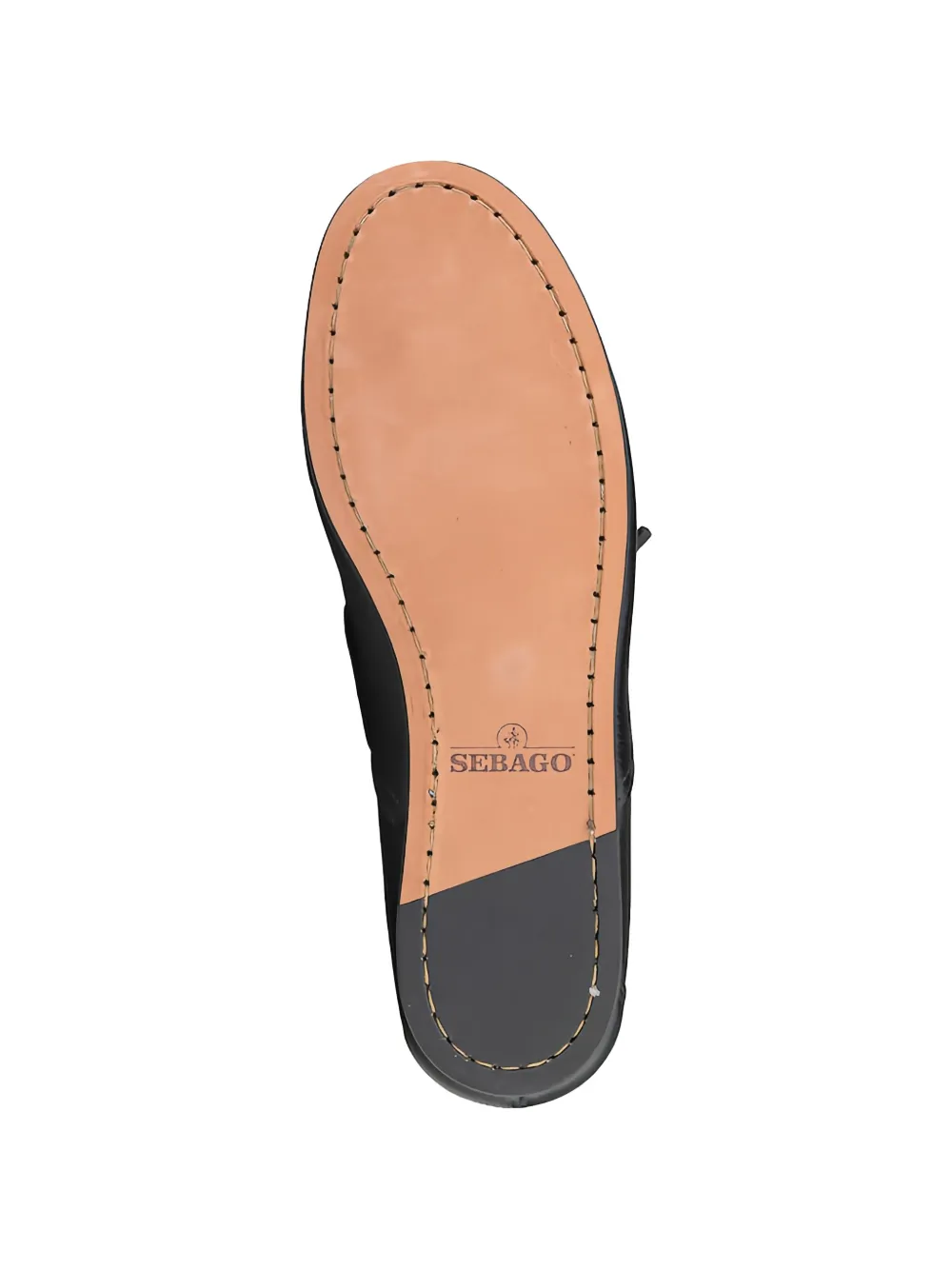 Sebago Owen Tumbled loafers met ringlets en veters Zwart
