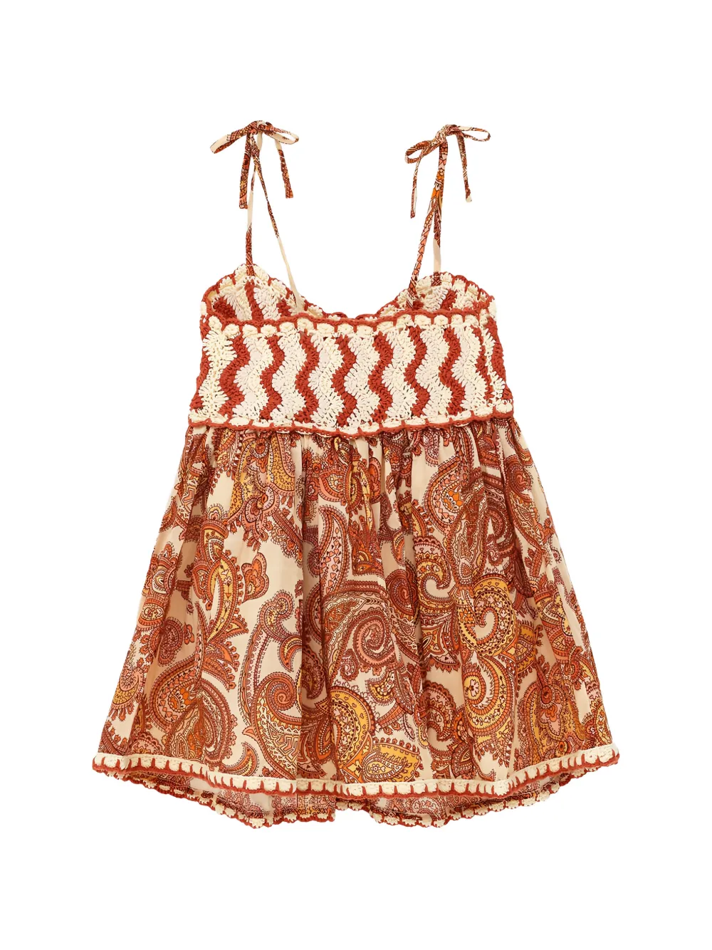 ZIMMERMANN Kids Patience jurk Beige